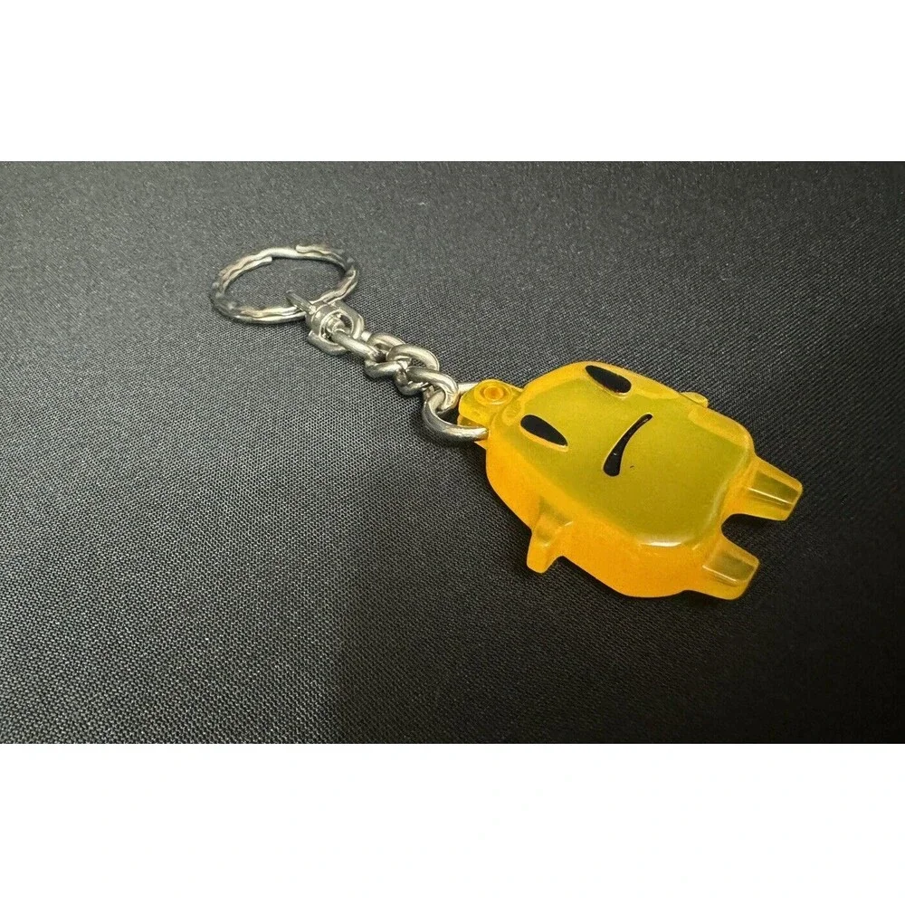 1997 Tamagotchi Yellow Sad Face Keychain McDonald's Happy Meal Emoji Vintage 90s - Picture 3 of 5